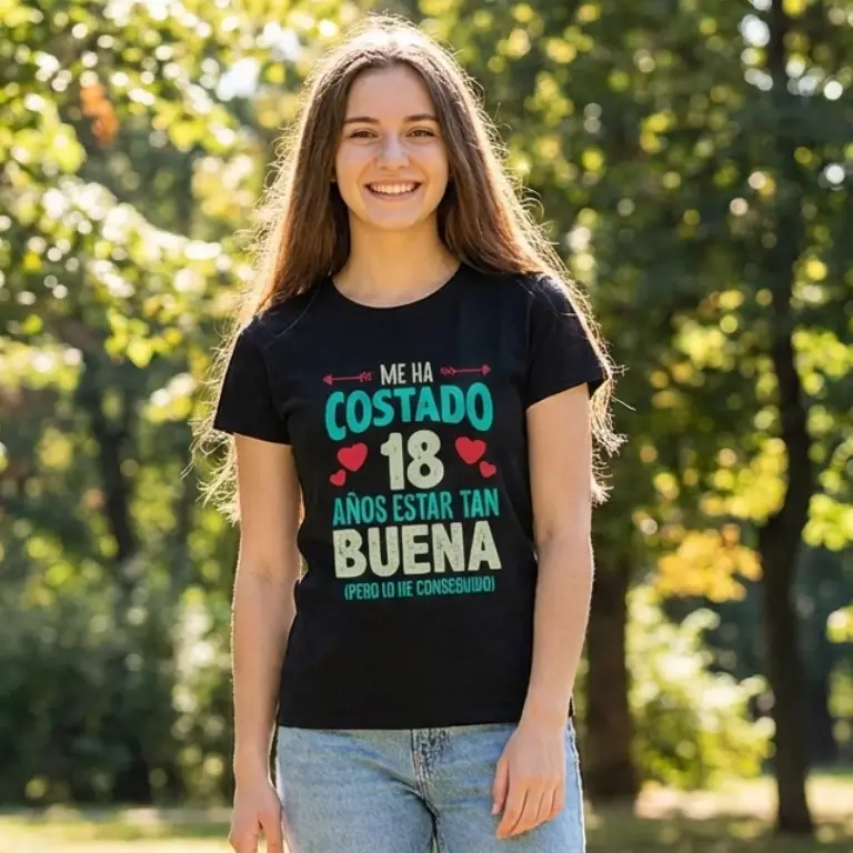 Camiseta 18 años