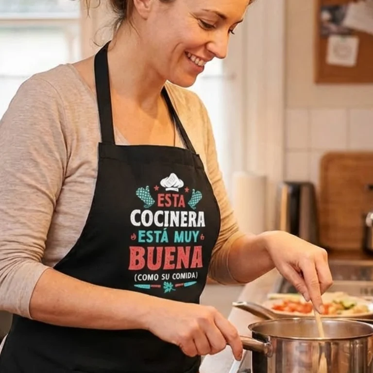 Delantal cocinera muy buena divertido