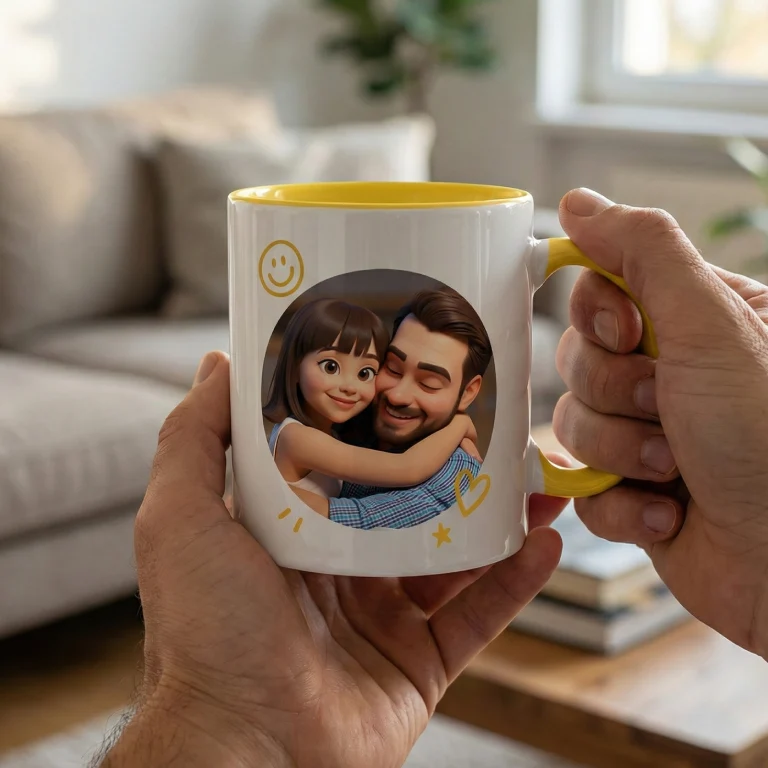 Taza cartoon con tu foto