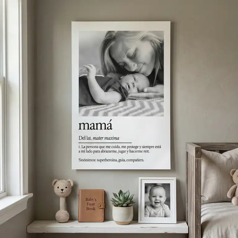 Póster Mamá personalizado