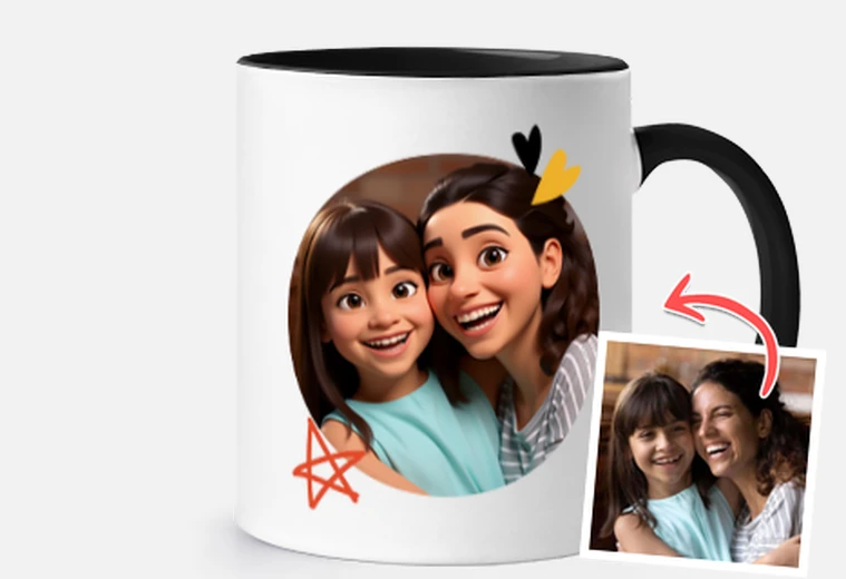 Taza de mamá con foto personalizable